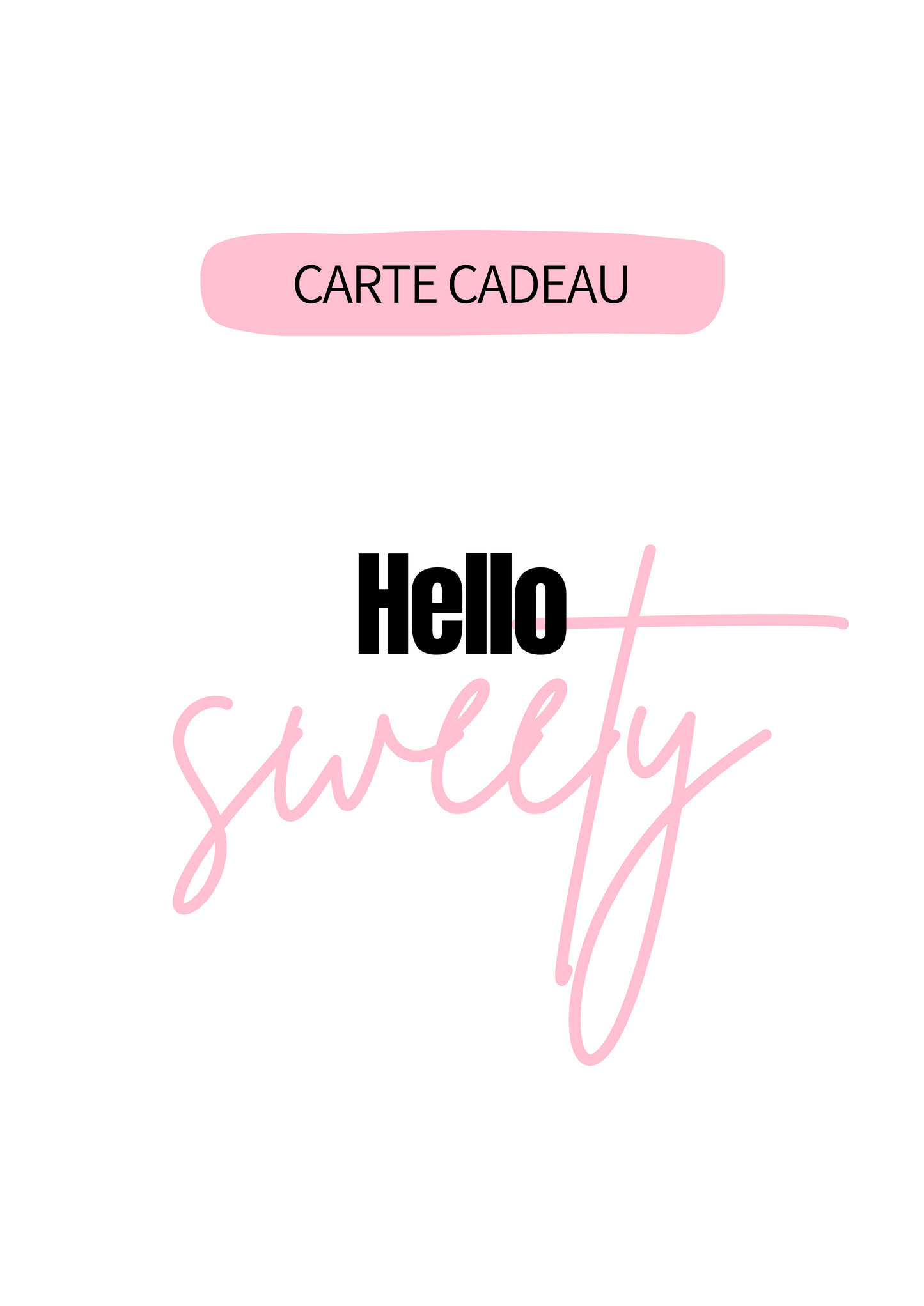 Cartes cadeaux - Hello Sweety